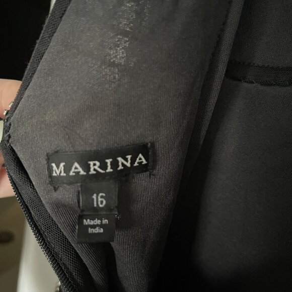 Marina Beaded Formal Gown - Charcoal Gray - Picture 7 of 7